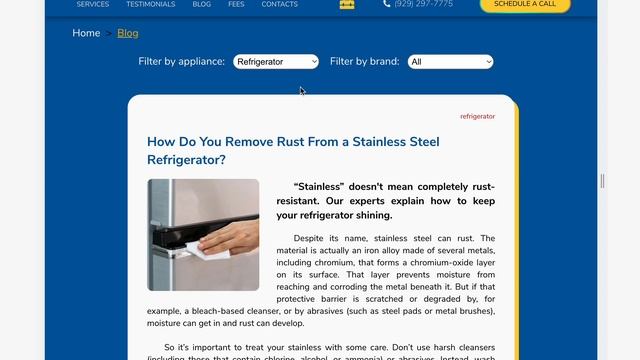 A web app for a private business (appliance repair) смотреть онлайн