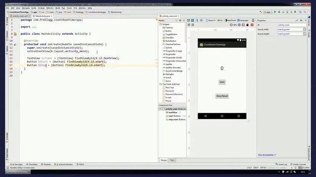 Android Countdown Timer Tutorial смотреть онлайн