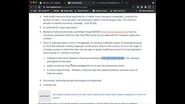Lithuanian Student Visa - DOCUMENTATION VISA APPLICATION PROCESS смотреть онлайн