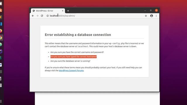 How to fix error establishing a database connection of MySQL in WordPress or any Applications ubunt смотреть онлайн