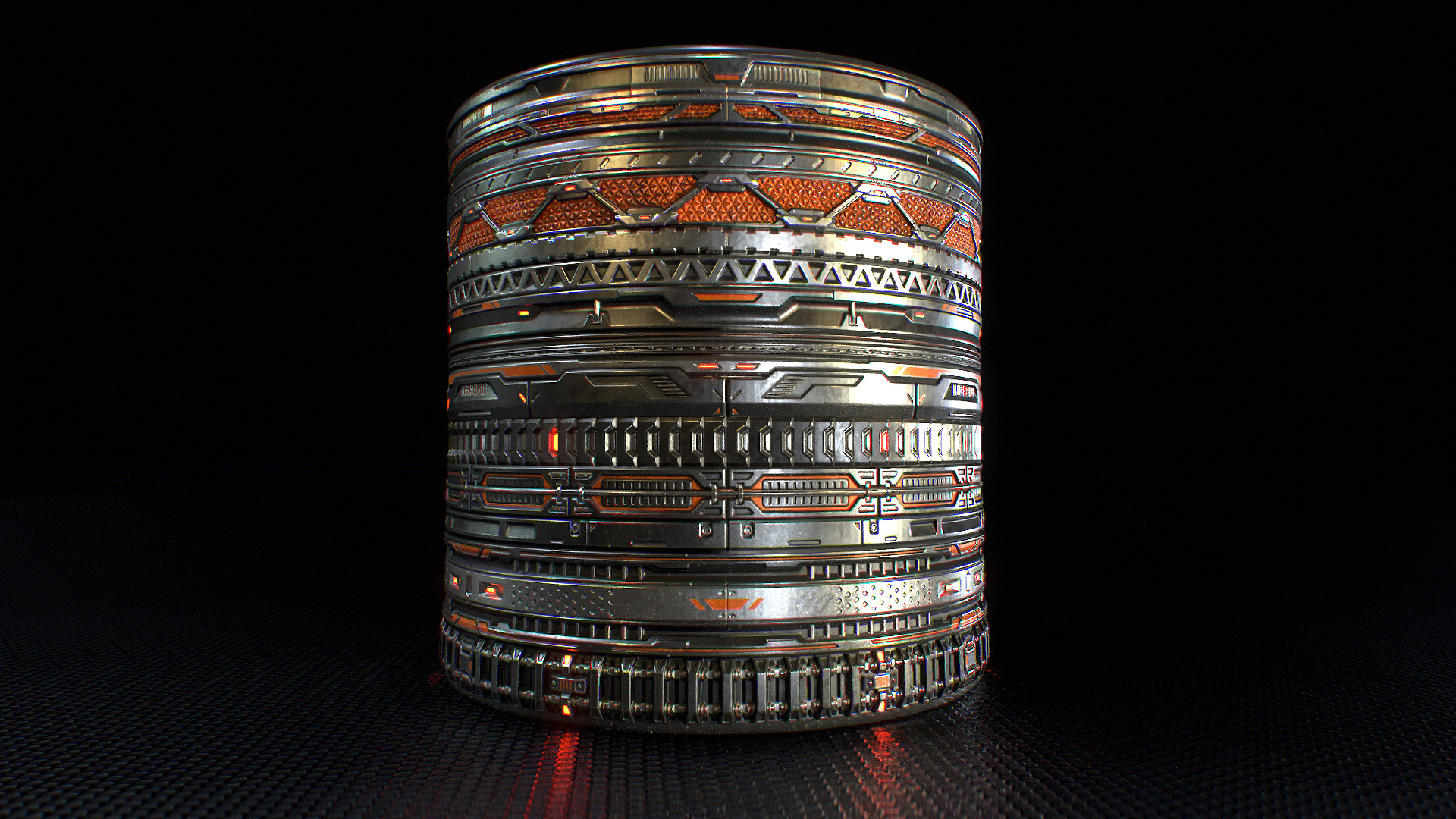 Sci-fi Trim Хит Baking-texturing-rendering