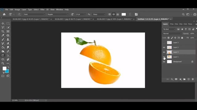 Orange Slice Effect | Easy Tricks | Photoshop! смотреть онлайн