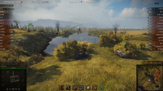 WOT: Malinovka - M18 Hellcat - 9 frags - Top Gun смотреть онлайн