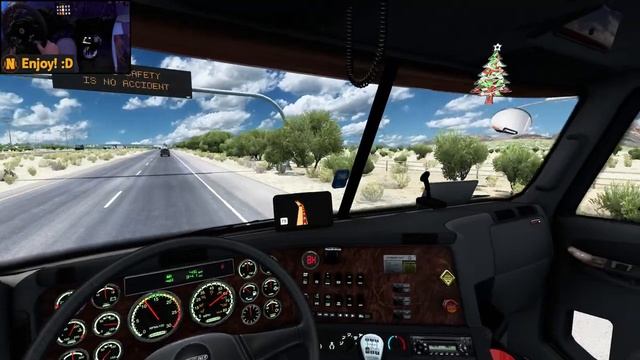 Freightliner Argosy w/ Cummins ISX | Flagstaff - Yuma | ATS Gameplay 4K + wheel cam смотреть онлайн