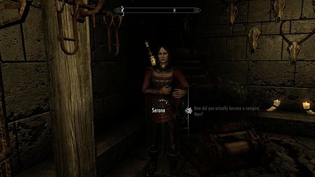 Skyrim: Serana Talks about becoming a vampire смотреть онлайн