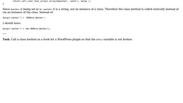 Wordpress: add_action with a class method is causing fatal errors (3 Solutions!!) смотреть онлайн
