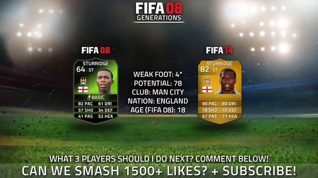 FIFA 08 GENERATIONS! | DAVID LUIZ, STURRIDGE, JOHNSON! смотреть онлайн