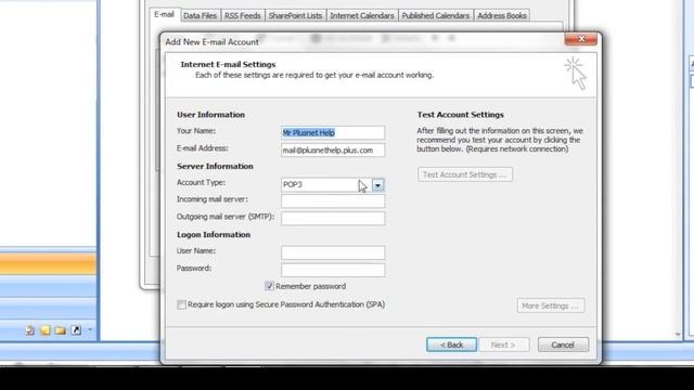 Setting up your email on Outlook 2007 - Plusnet Help смотреть онлайн
