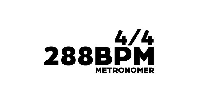 288 BPM Metronome смотреть онлайн