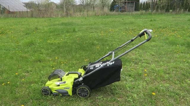 Recenzja Kosiarki Akumulatorowej RYOBI 36V Model RLM36X41H60PG Budowa Działanie Test Koszenia Trawy