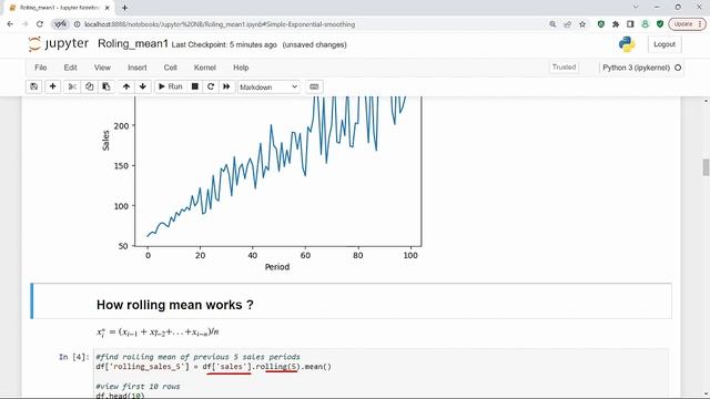 Beat the Stock Market | Tutorial Rolling Mean | Simple Moving Average Made Easy with Pandas Python смотреть онлайн