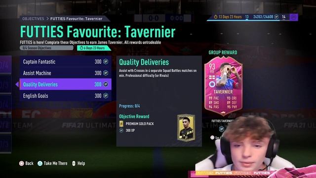 HOW TO COMPLETE FUTTIES FAVOURITE TAVERNIER QUICKLY!! - FIFA 21 Ultimate Team смотреть онлайн