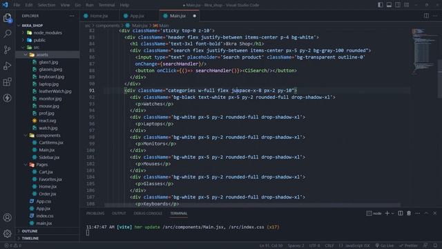Build Responsive E-commerce Web Using React js | Vite | Tailwindcss | React Router V6 смотреть онлайн