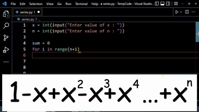 Sum of series using python Series2 смотреть онлайн
