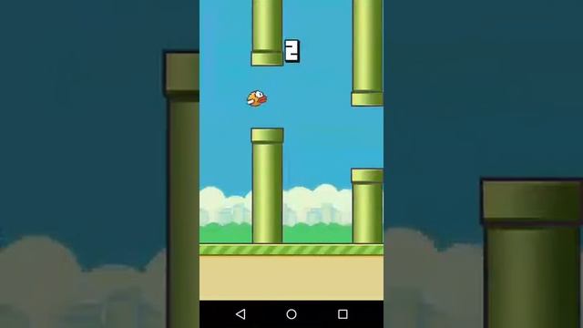 Играем в афигительную игру Flappy Bird (android)#1 смотреть онлайн