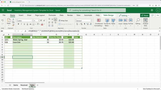 Excel - Inventory Management System Template смотреть онлайн