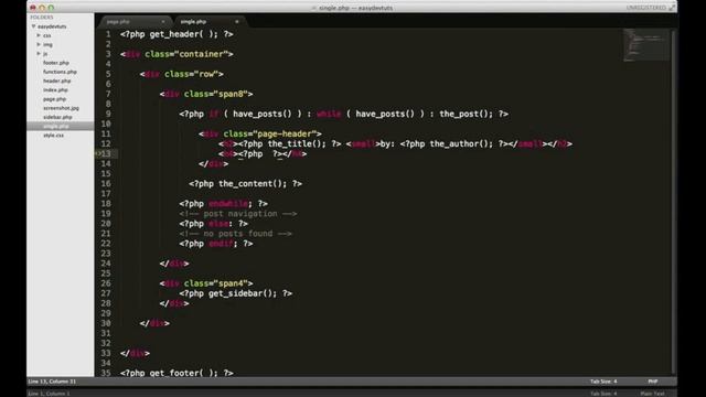 WordPress Development Tutorials - pt 9 : HTML CSS to Theme - single post template смотреть онлайн