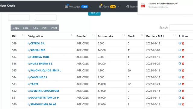 Application gestion stock (Angular+ php) смотреть онлайн