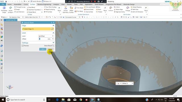 Reverse Engineering Tutorial in Unigraphics NX or How to Align STL model Data смотреть онлайн