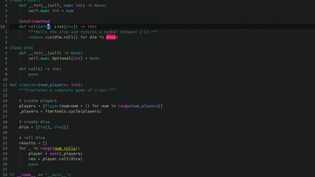 Python Craps Simulator Part #1 - Rolling The Dice смотреть онлайн
