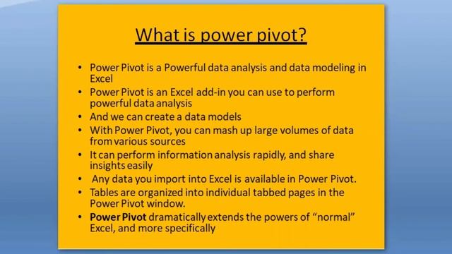 What Is Power Pivot in Power BI смотреть онлайн