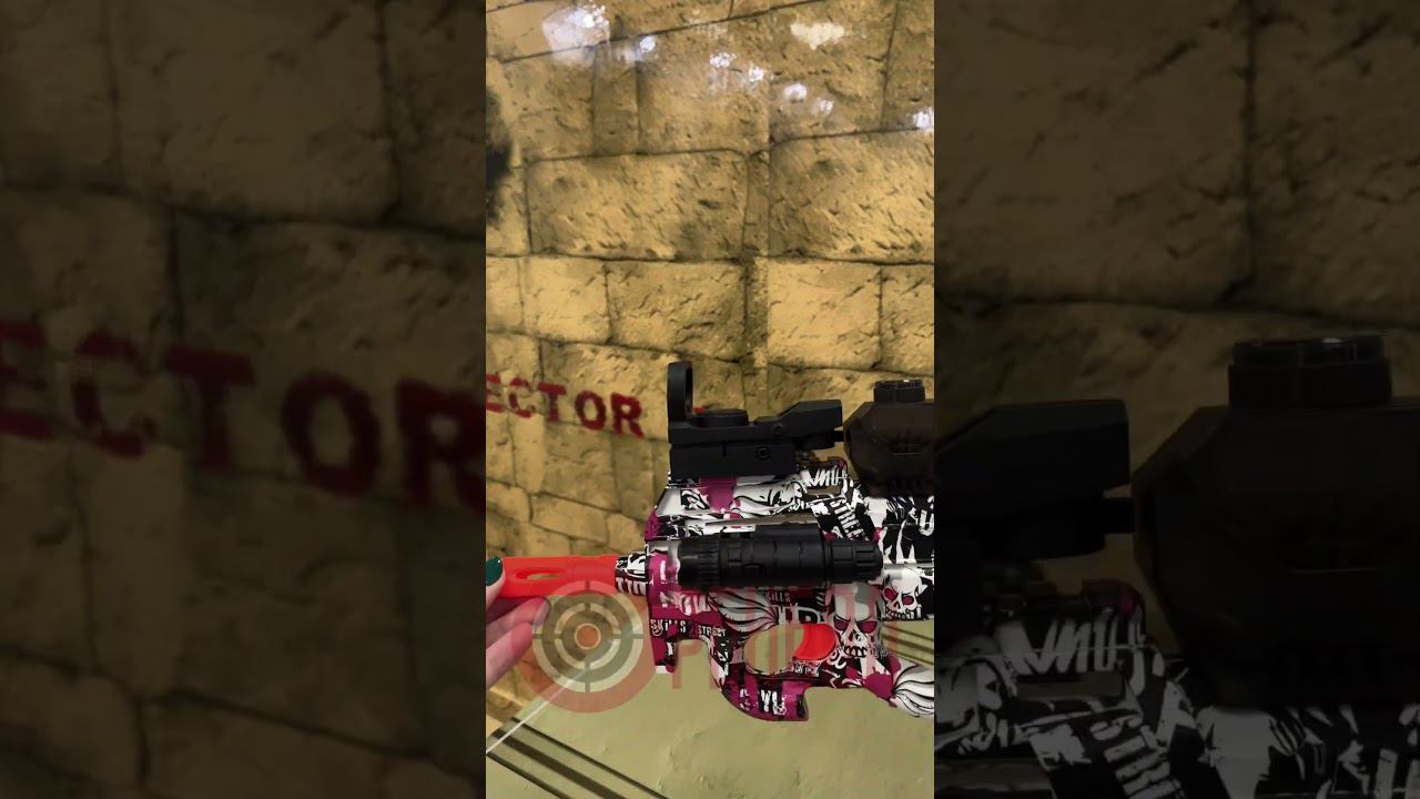 Орбибольный П90, замер скорости #орбибол #орбиз #бластер #автомат смотреть онлайн