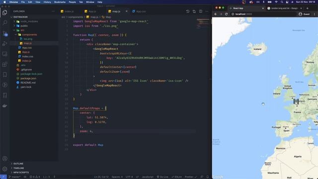 ReactJS Project: International Space Station Tracker смотреть онлайн