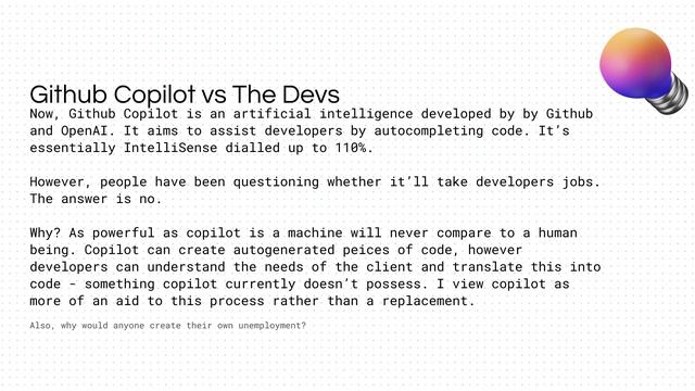 Why Github Copilot WON'T take your job смотреть онлайн