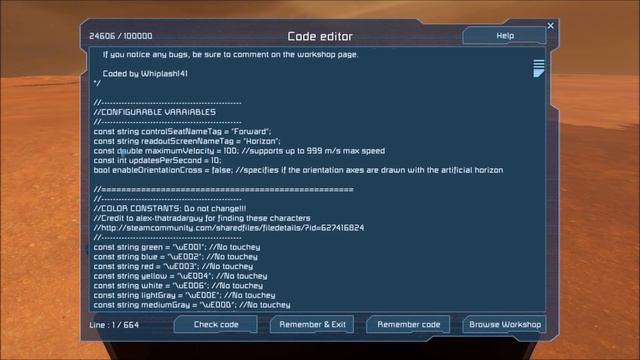 [Space Engineers] Whip's Artificial Horizon Script - Video Tutorial смотреть онлайн