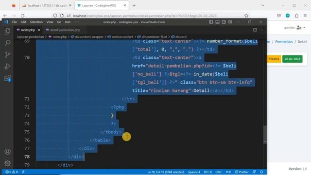 Belajar Membuat Web POS Kasir dgn PHP MySQL - Eps 21 Laporan Pembelian Barang dgn Filter Tanggal смотреть онлайн