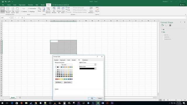 Excel 2016 : How to Remove Gridlines from a Section смотреть онлайн