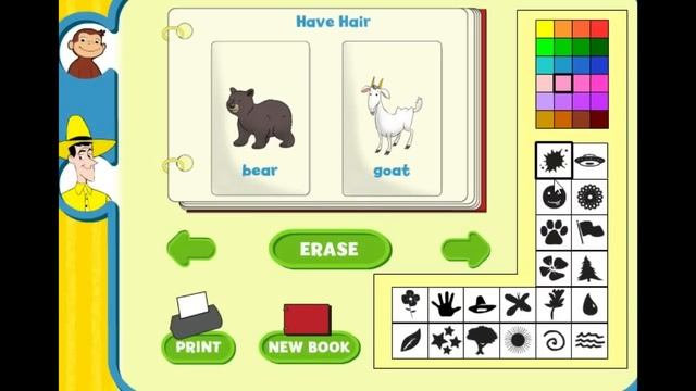 Curious George - Animal Scrapbook - Curious George Games смотреть онлайн