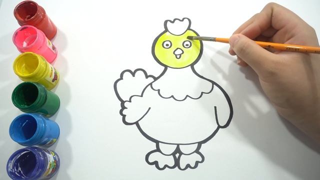 Как нарисовать КУРОЧКУ мультик раскраска КУРОЧКА для детей смотреть онлайн