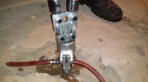 Что делать если трубку теплого пола повредили. Ремонт "тёплого пола". Установка пресс-фитинга.