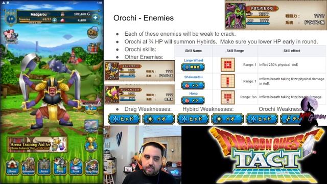 Dragon Quest Tact - Orochi Trial and Unit Review смотреть онлайн