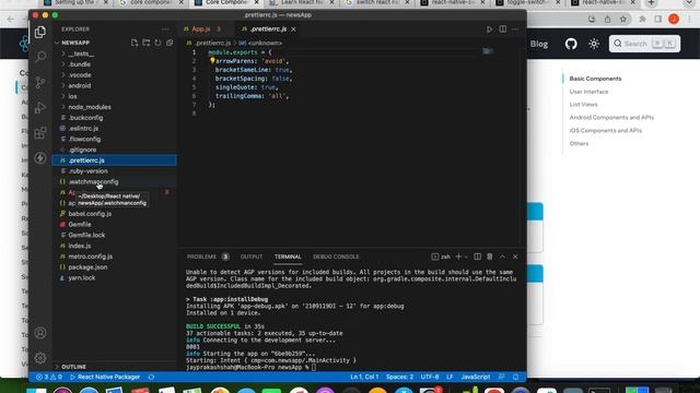 REACT NATIVE HELLO WORLD AND BASIC FOLDER EXPLANATION смотреть онлайн