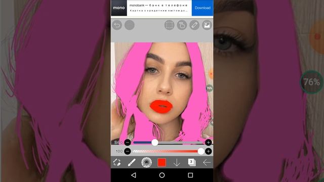 как покрасить волосы в приложении ibis Paint X смотреть онлайн