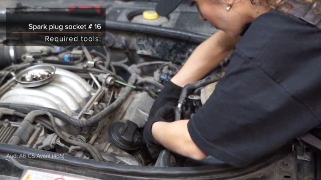 Cómo cambiar los bujía en AUDI A6 C5 Avant [VÍDEO TUTORIAL DE AUTODOC] смотреть онлайн