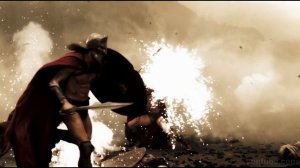 300 Спартанцев - Спартанцы против Носорога и Слонов!