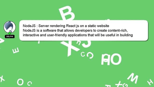 NodeJS : Server rendering React js on a static website смотреть онлайн