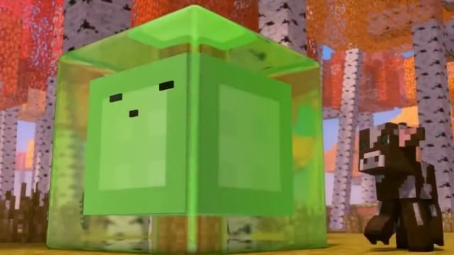 Minecraft мультики слизень телёнок. смотреть онлайн