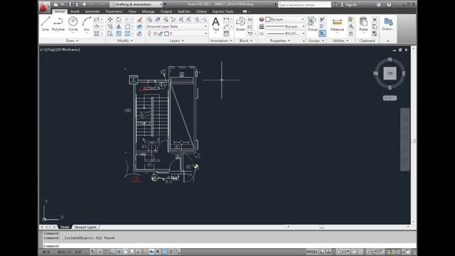 AutoCAD 2012 - Instant Visibility Control with Hide and Isolate Objects смотреть онлайн