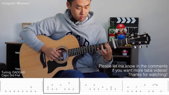 (Shawn Mendes) In My Blood - Fingerstyle Guitar Lesson (FREE TABS Tutorial) - Rodrigo Yukio смотреть онлайн
