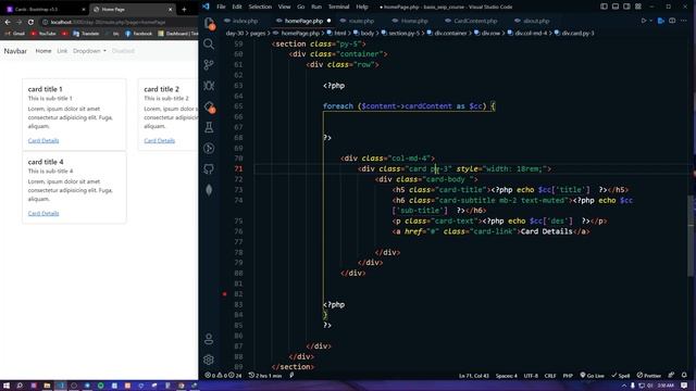 How to Create dynamic cards & add card content with PHP | sending form post value to another class смотреть онлайн