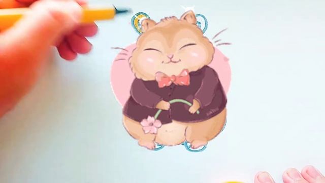 Давайте научимся рисовать бурундук за минуту/TOiART смотреть онлайн