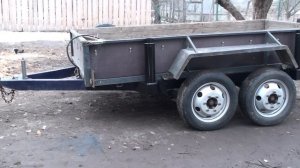 Двухосный прицеп, переделка и увеличение грузоподъёмности