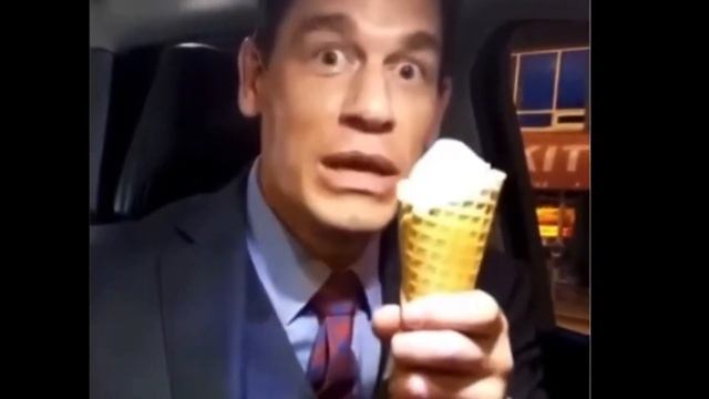 john cena eating ice cream but only when he says bing chilling смотреть онлайн