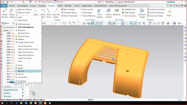 Tự học NX Mold : Quy trình thiết khuôn trên NX vs Xử lý file import - NX Design Mold Part 1 смотреть онлайн