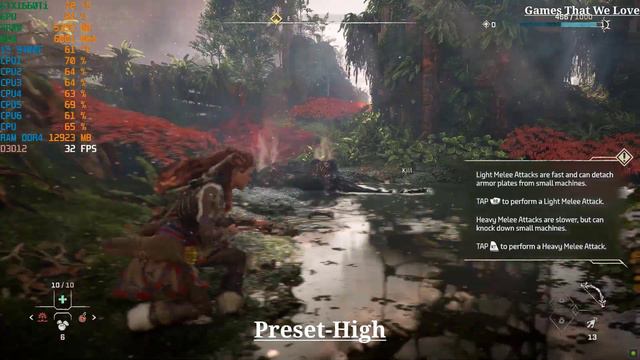 Horizon Forbidden West FPS Test On GTX1660Ti/i5 9400F/32GB RAM 3000Mhz