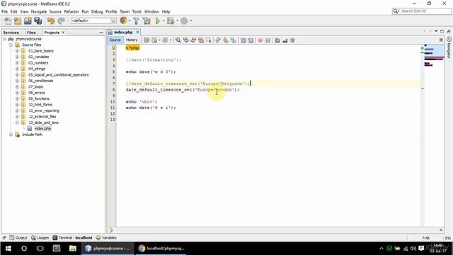 25 date and time - PHP and MySQL beginner to developer смотреть онлайн